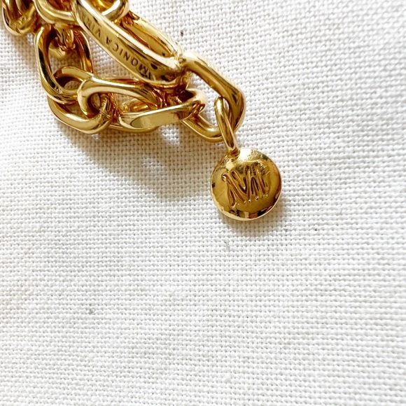 MONICA VINADER Alta Capture Mini Link Charm Bracelet O/S - Picture 11 of 12